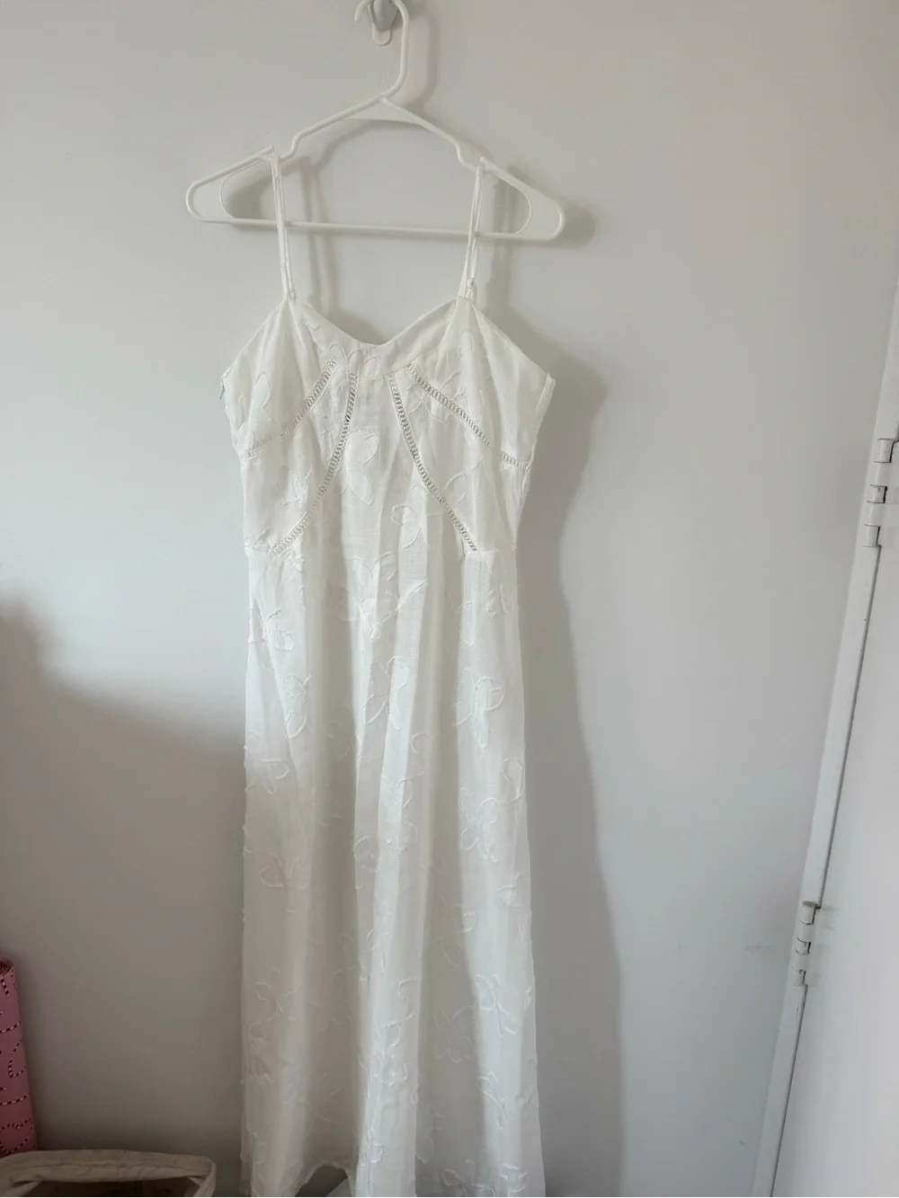 NWT Amazon White Floral Maxi Dress - Picture 2 of 7